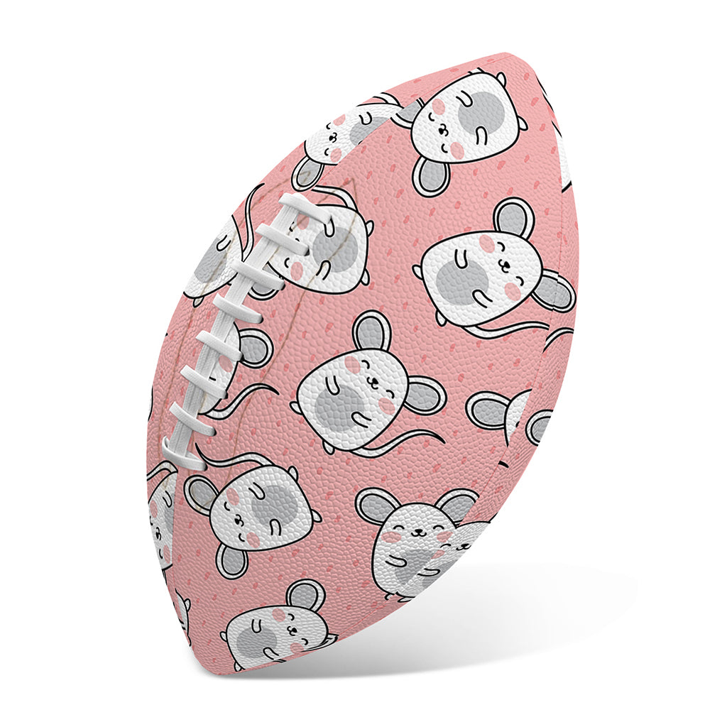 Cute Rat Pattern Print Rugby Ball