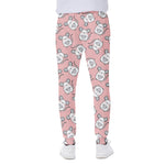 Cute Rat Pattern Print Scuba Joggers
