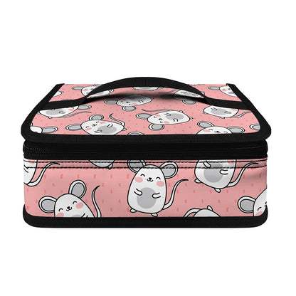 Cute Rat Pattern Print Small Lunch Bag