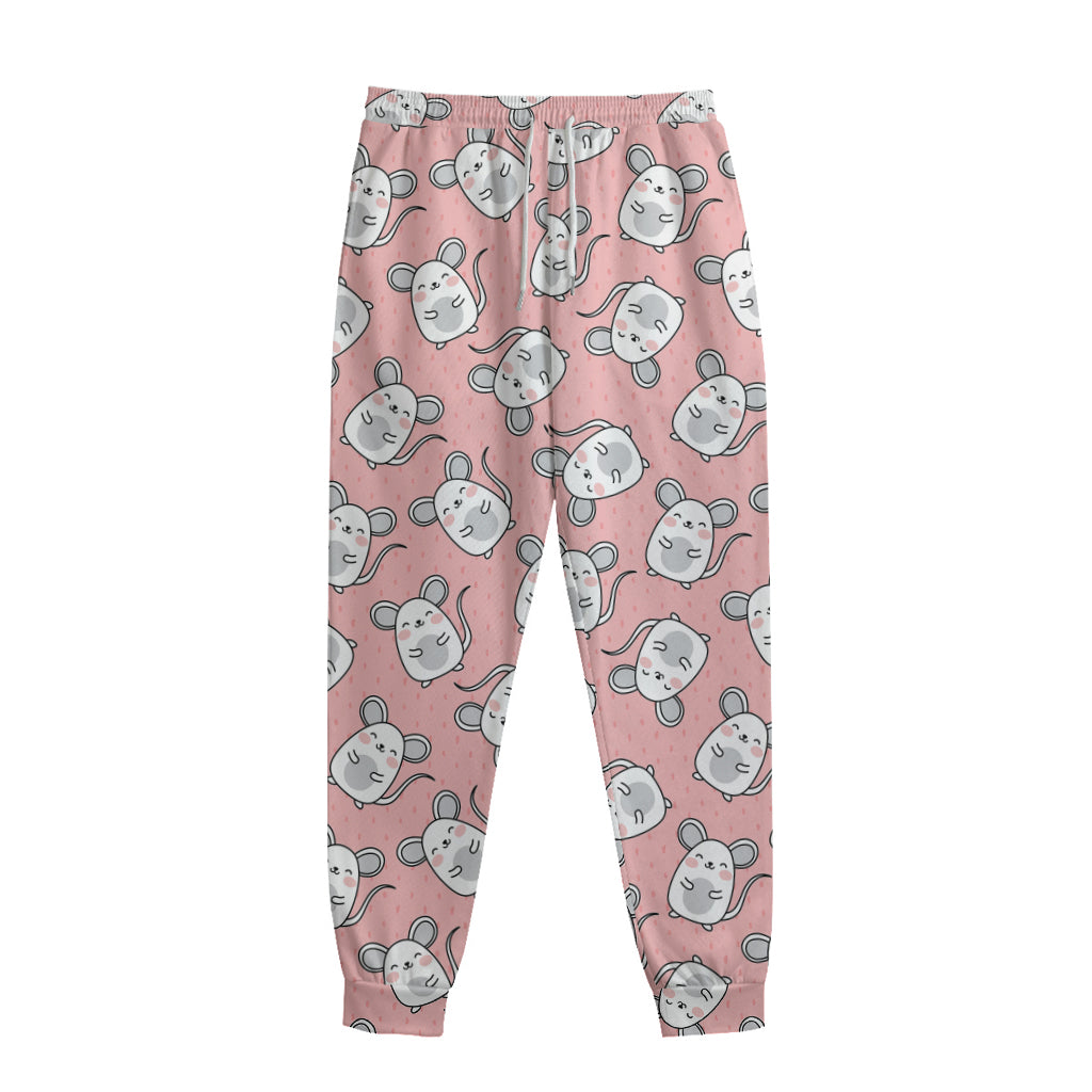 Cute Rat Pattern Print Sweatpants