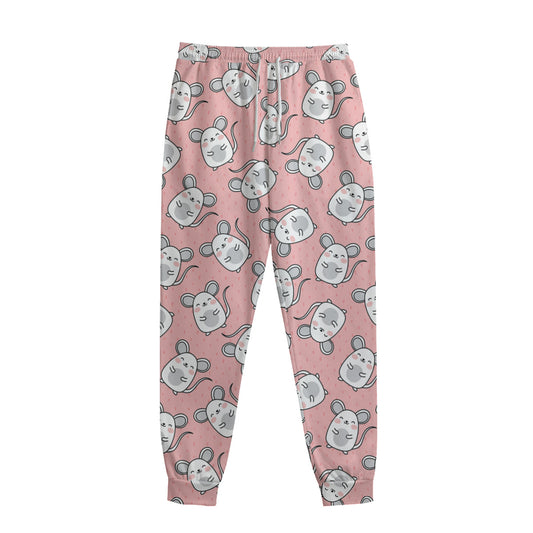Cute Rat Pattern Print Sweatpants