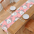 Cute Rat Pattern Print Table Runner