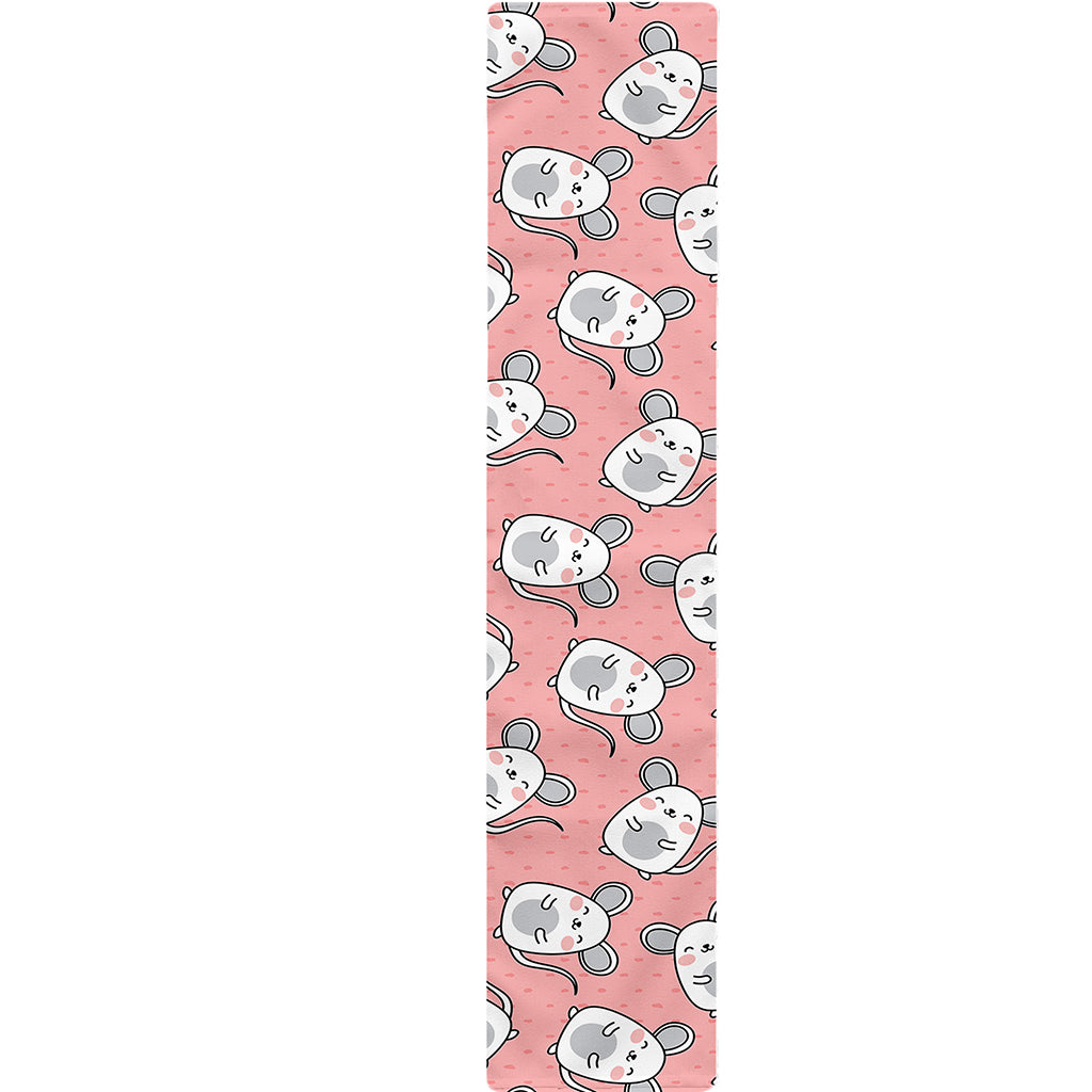 Cute Rat Pattern Print Table Runner
