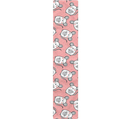 Cute Rat Pattern Print Table Runner