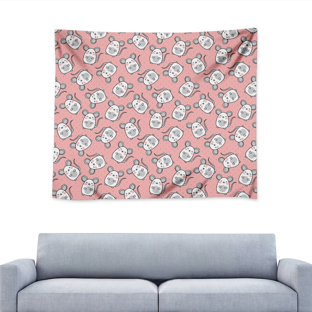 Cute Rat Pattern Print Tapestry