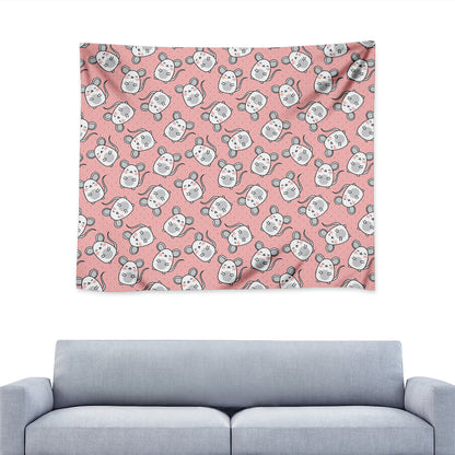 Cute Rat Pattern Print Tapestry