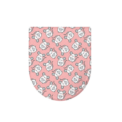 Cute Rat Pattern Print Toilet Lid Cover