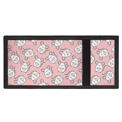 Cute Rat Pattern Print Trifold Wallet