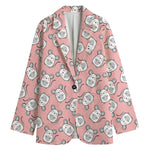 Cute Rat Pattern Print Women's Blazer