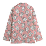 Cute Rat Pattern Print Women's Blazer