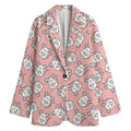 Cute Rat Pattern Print Women's Cotton Blazer