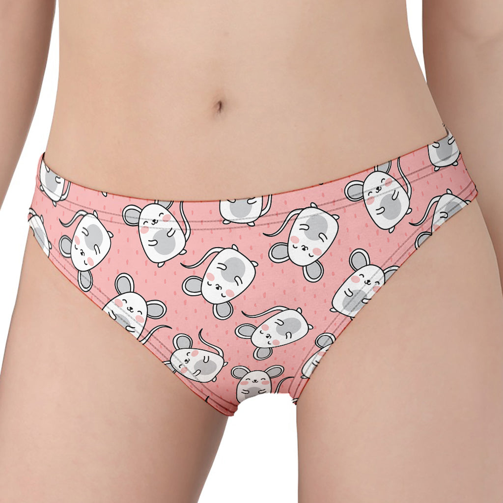 Cute Rat Pattern Print Women's Panties