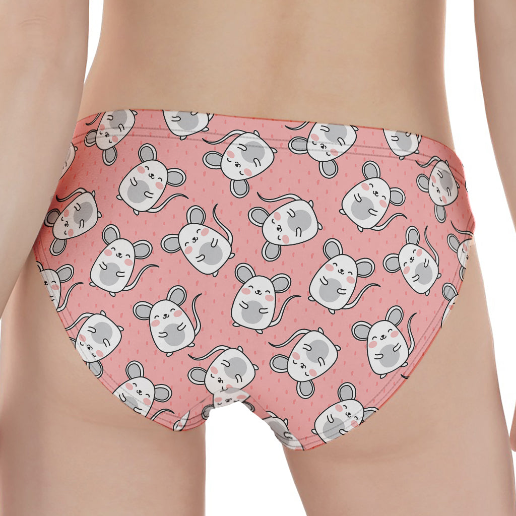 Cute Rat Pattern Print Women's Panties