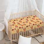 Cute Red Panda And Bamboo Pattern Print Baby Crib Sheet