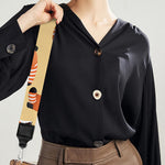 Cute Red Panda And Bamboo Pattern Print Bag Strap