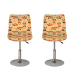 Cute Red Panda And Bamboo Pattern Print Bar Stool Covers