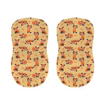 Cute Red Panda And Bamboo Pattern Print Bar Stool Covers