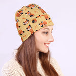 Cute Red Panda And Bamboo Pattern Print Beanie