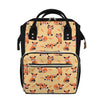 Cute Red Panda And Bamboo Pattern Print Diaper Bag