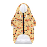 Cute Red Panda And Bamboo Pattern Print Dog Zip Up Hoodie