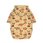Cute Red Panda And Bamboo Pattern Print Dog Zip Up Hoodie