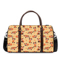 Cute Red Panda And Bamboo Pattern Print Duffel Bag