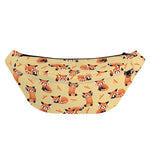 Cute Red Panda And Bamboo Pattern Print Fanny Pack