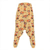 Cute Red Panda And Bamboo Pattern Print Hammer Pants