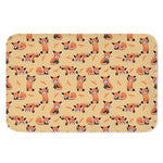 Cute Red Panda And Bamboo Pattern Print Indoor Door Mat