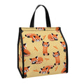 Cute Red Panda And Bamboo Pattern Print Insulated Lunch Tote
