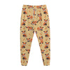 Cute Red Panda And Bamboo Pattern Print Jogger Pants