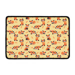 Cute Red Panda And Bamboo Pattern Print Kitchen Mat