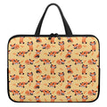 Cute Red Panda And Bamboo Pattern Print Laptop Sleeve With Handle