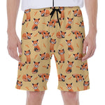 Cute Red Panda And Bamboo Pattern Print Men's Beach Shorts