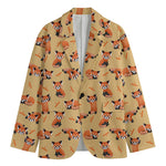 Cute Red Panda And Bamboo Pattern Print Men's Blazer