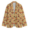 Cute Red Panda And Bamboo Pattern Print Men's Blazer