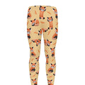 Cute Red Panda And Bamboo Pattern Print Men's Leggings