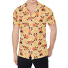 Cute Red Panda And Bamboo Pattern Print Men's Shirt