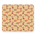 Cute Red Panda And Bamboo Pattern Print Mouse Pad
