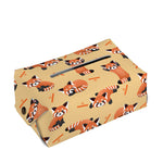 Cute Red Panda And Bamboo Pattern Print Rectangle Tissue Box Cover