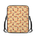 Cute Red Panda And Bamboo Pattern Print Rectangular Crossbody Bag