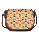 Cute Red Panda And Bamboo Pattern Print Saddle Bag