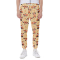 Cute Red Panda And Bamboo Pattern Print Joggers
