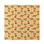 Cute Red Panda And Bamboo Pattern Print Silk Bandana