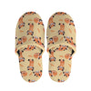 Cute Red Panda And Bamboo Pattern Print Slippers