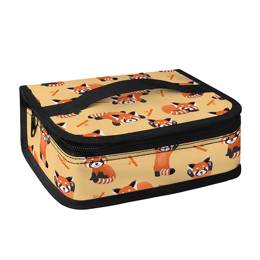 Cute Red Panda And Bamboo Pattern Print Small Lunch Bag