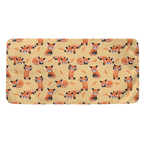 Cute Red Panda And Bamboo Pattern Print Towel