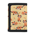 Cute Red Panda And Bamboo Pattern Print Trifold Wallet