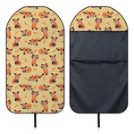Cute Red Panda And Bamboo Pattern Print Waterproof Car Seat Cover