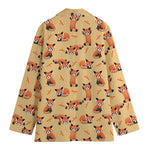 Cute Red Panda And Bamboo Pattern Print Women's Cotton Blazer